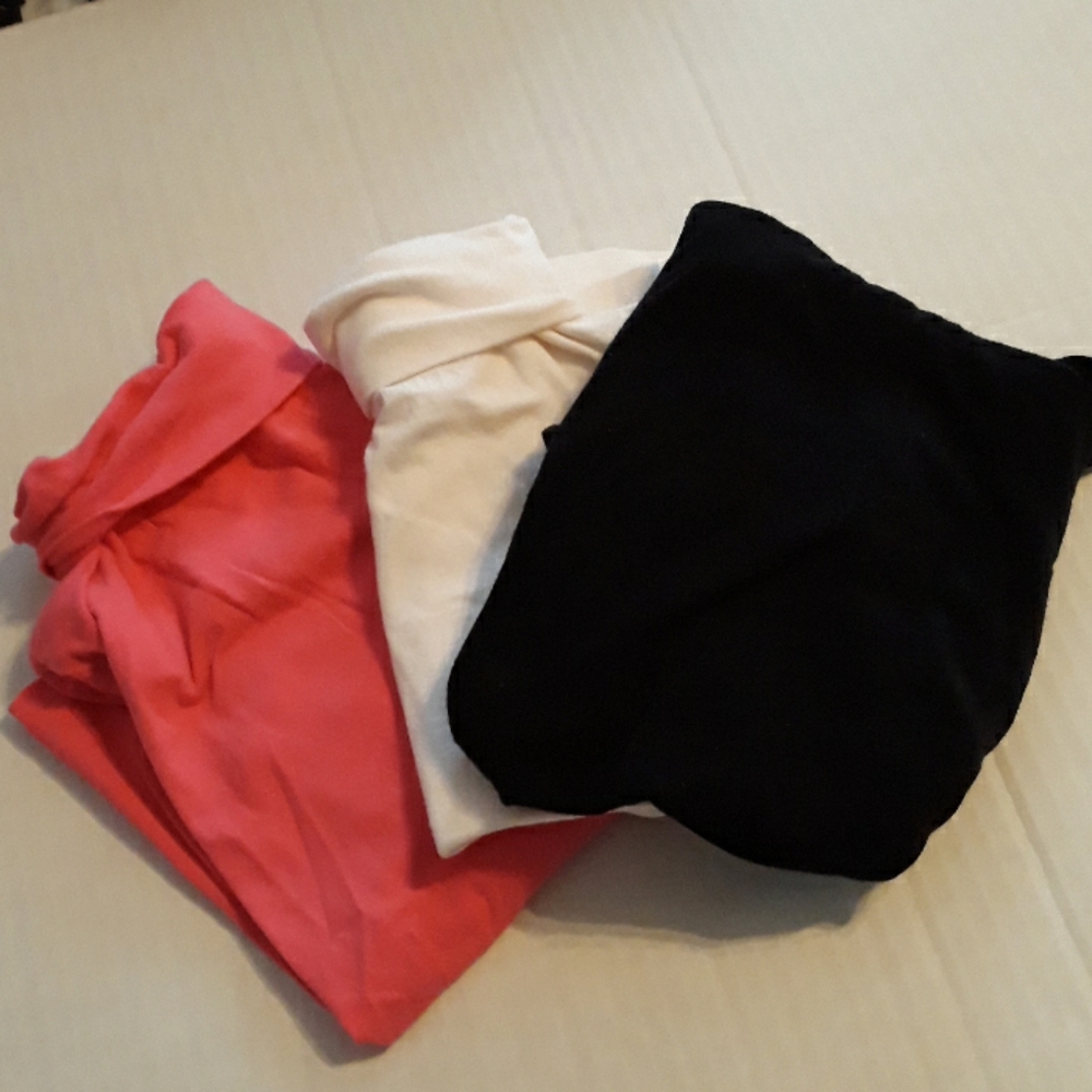 Girls Long Sleeve Turtle Necks.